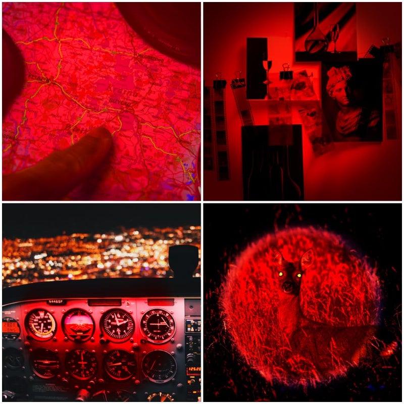 WAYLLSHINE 3 Pack Red LED Flashlight Single Mode Red Light Flashlight One Mode Zoomable Night Light Torch for Astronomy Aviation and Night Observation - Image 3